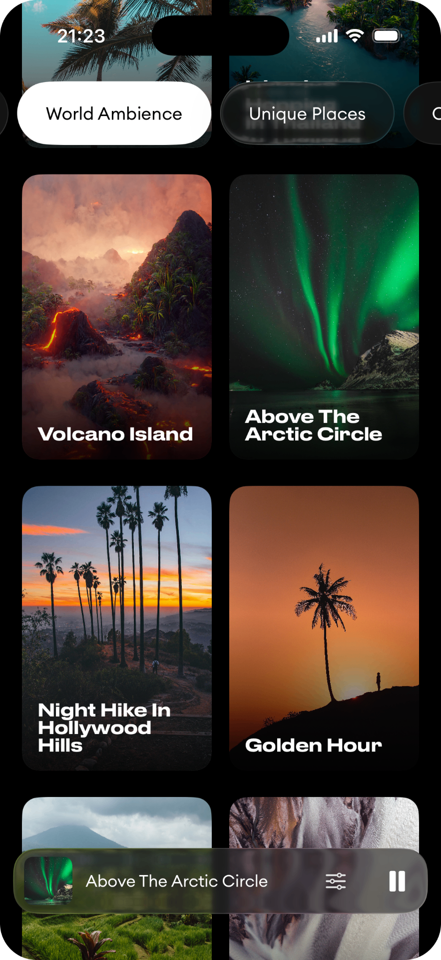World Ambience soundscape screen
